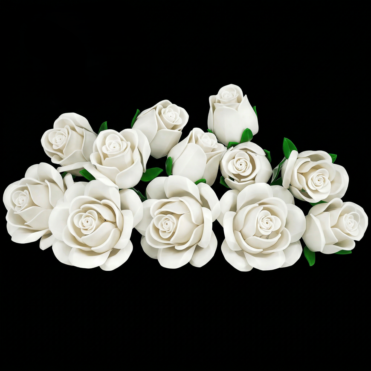 Buqu&ecirc; de Rosas Brancas (496 pe&ccedil;as)
