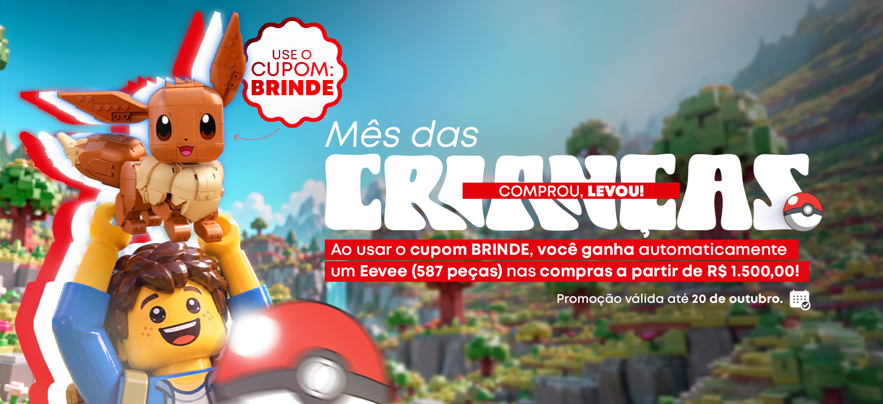Banner Pok&eacute;mon Dia das Crian&ccedil;as