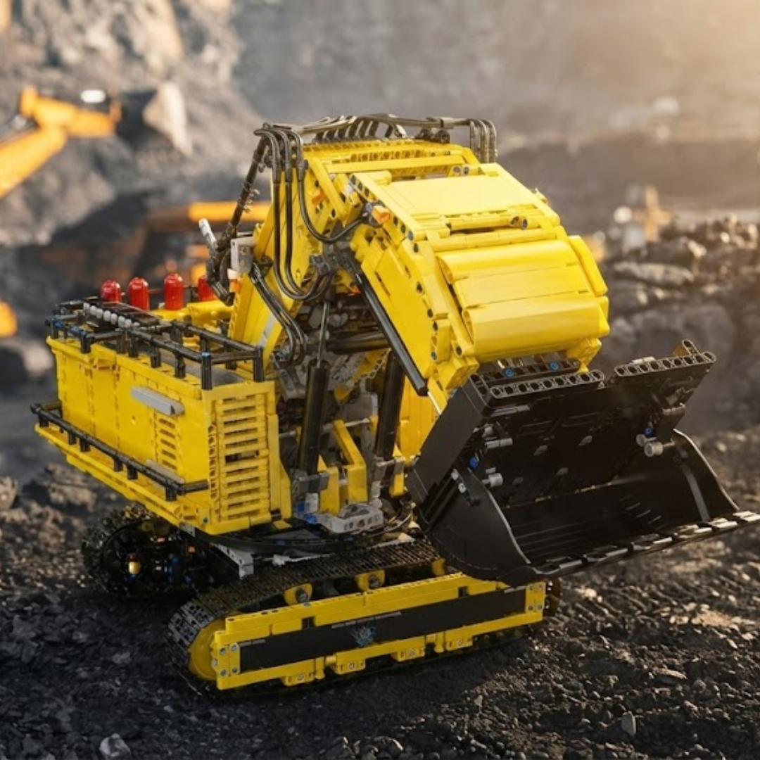 Escavadeira - Liebherr R 9800 Amarela (4767 pe&ccedil;as)