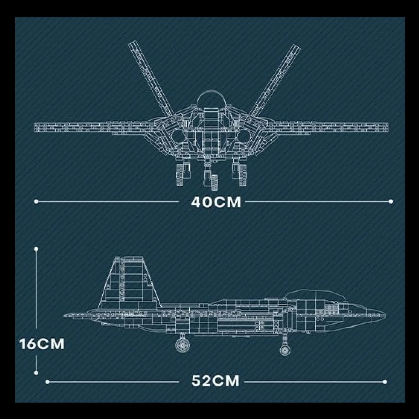 Ca&ccedil;a F-22 (1837 p&ccedil;s) - Brics Craft