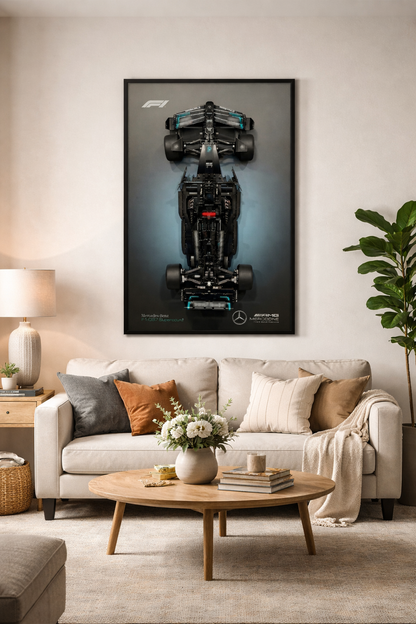 Quadro Fosco para a F&oacute;rmula-1 Mercedes-AMG W14