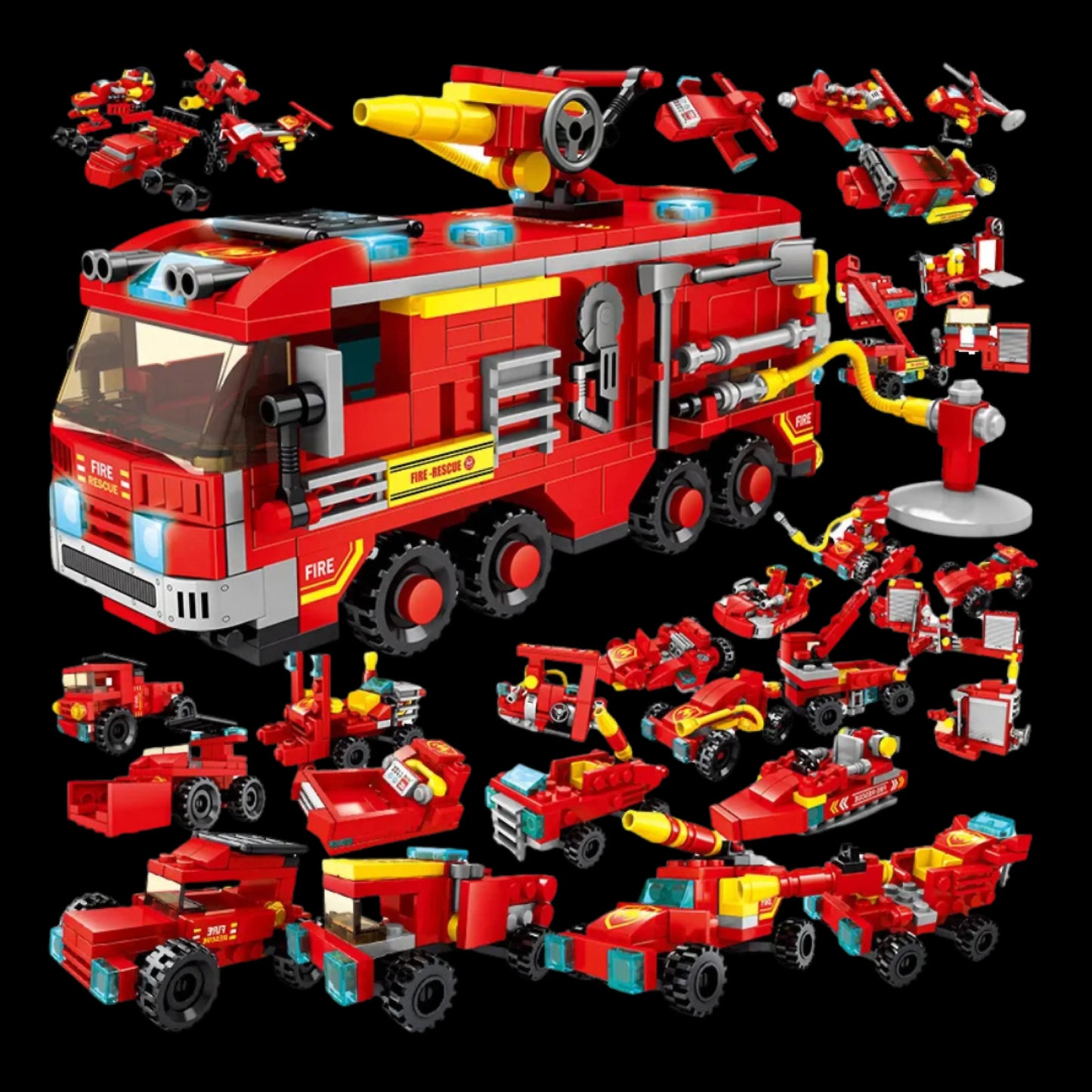 Posto de Bombeiros (8 em 1) - Brics Craft
