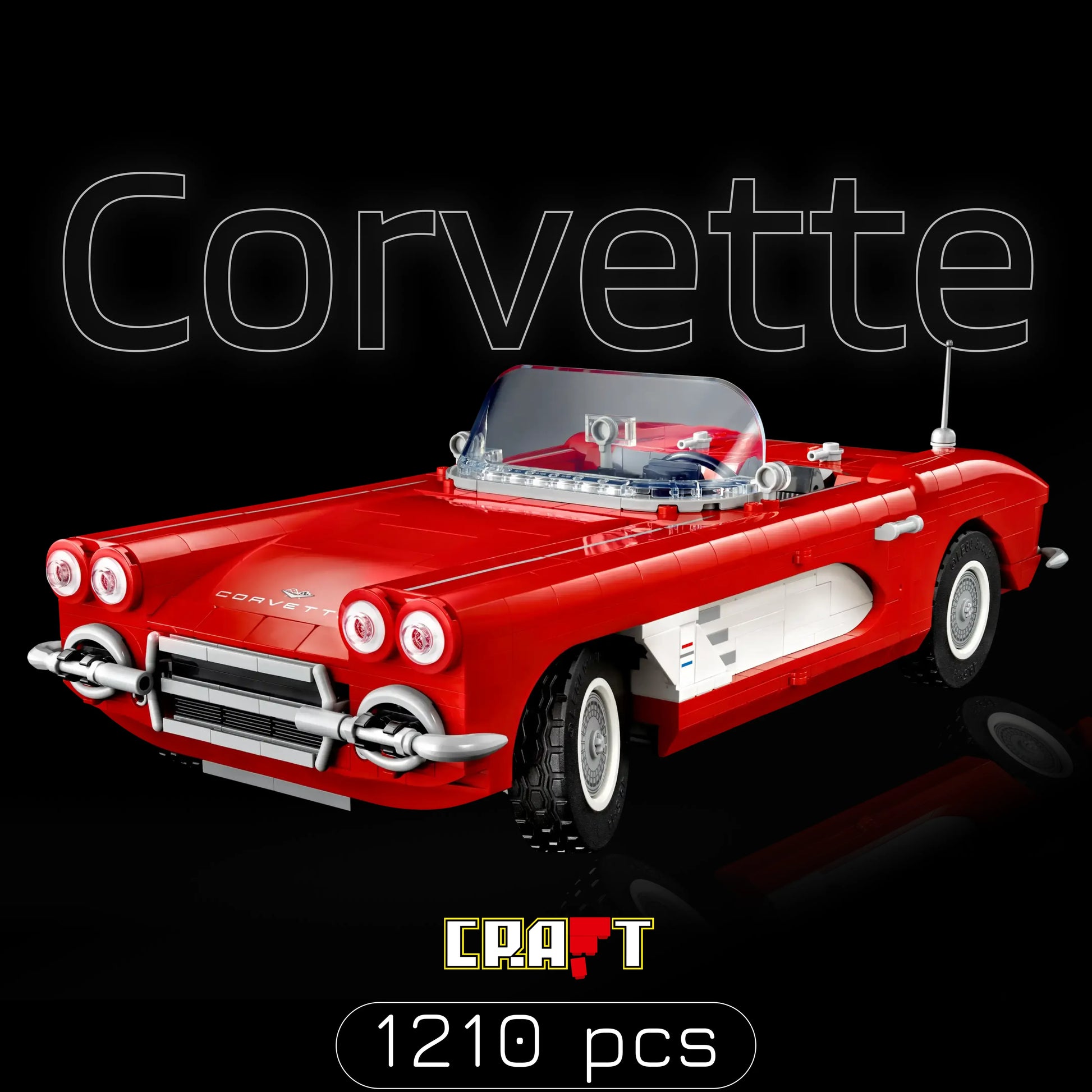 Corvette 1953 (1210 p&ccedil;s) - Brics Craft